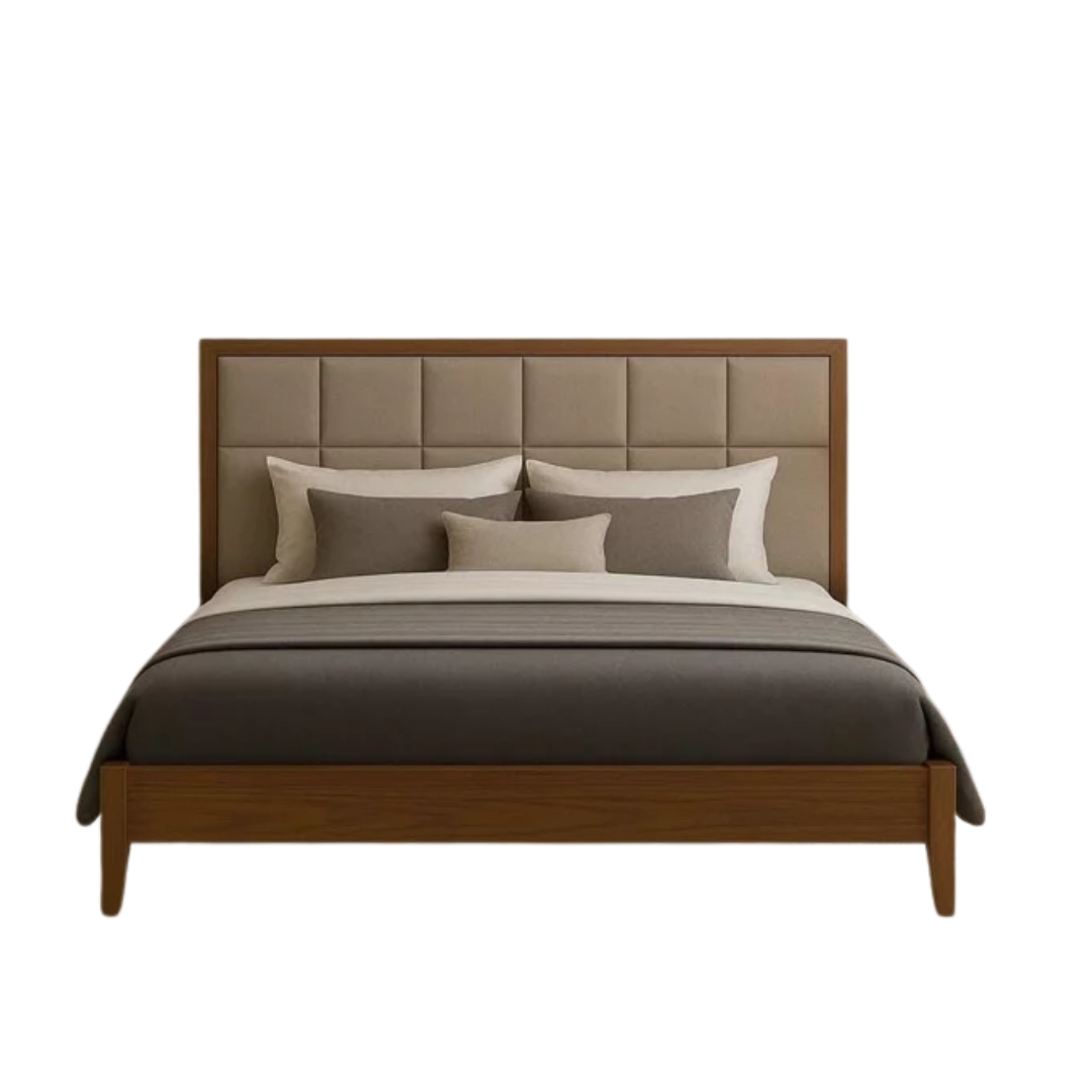 Royal King Bed — Classic Wooden Frame