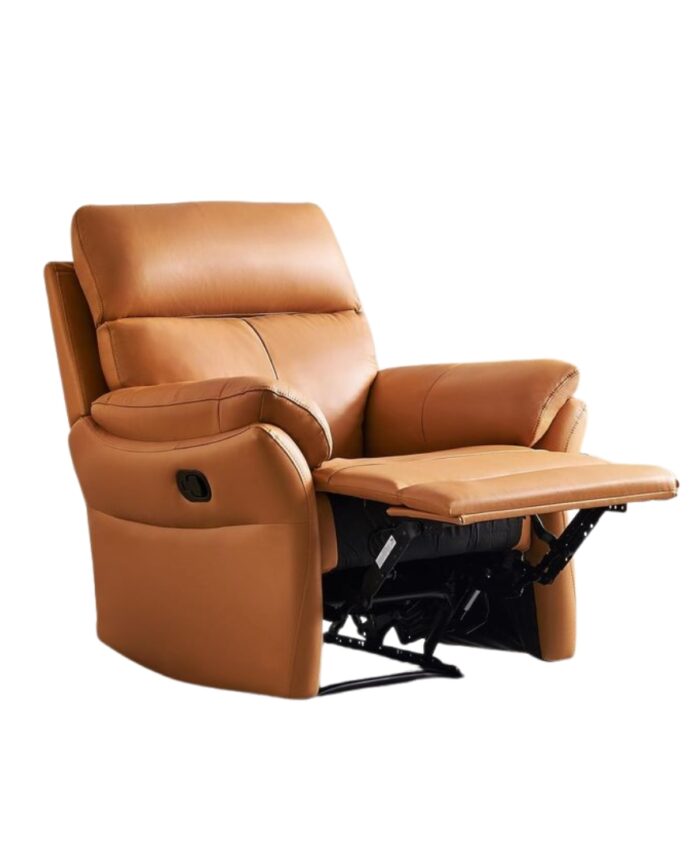 Comfort King Recliner — Leather Brown