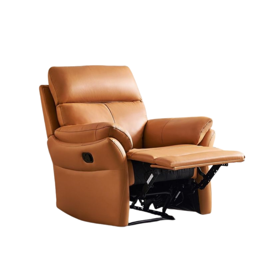 Comfort King Recliner — Leather Brown