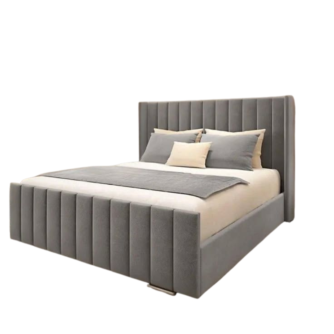 Elite Carved Bed — Ivory White
