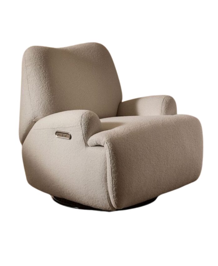 Royal Recliner — Cream Velvet Series