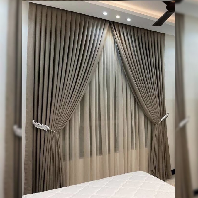 Pearl White Eyelet Curtain — Sheer Collection