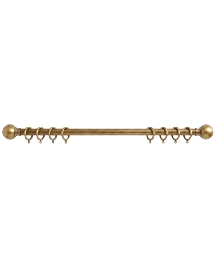 Luxury Wooden Curtain Rod — Walnut Finish