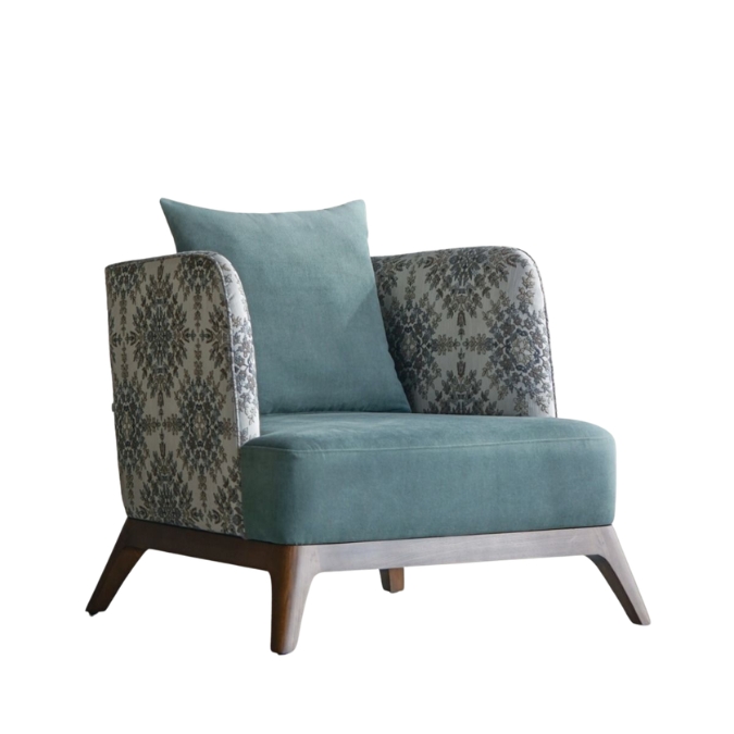 Noble King Sofa — Ivory White